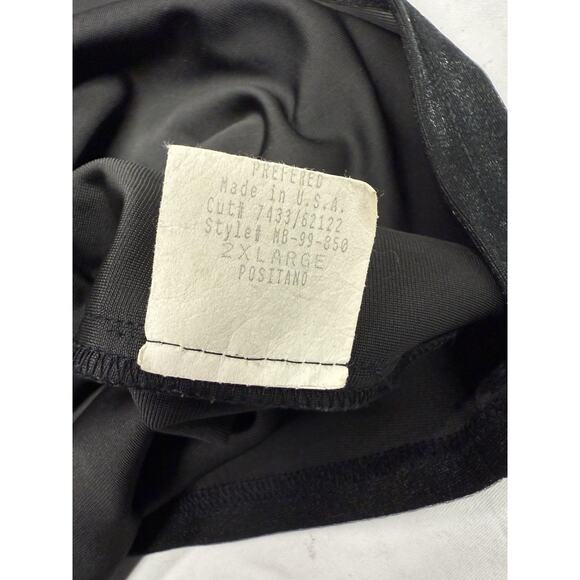 Positano Charlie Lapson Shirt Men’s 2XL /Club Shirt Shimmery Black • Made USA - Picture 6 of 9